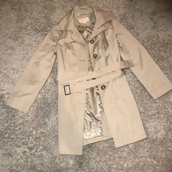 michael kors tan trench coat